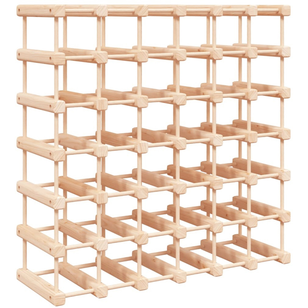 vidaXL 42 Bottle Brown Freestanding Wine Rack Image 1