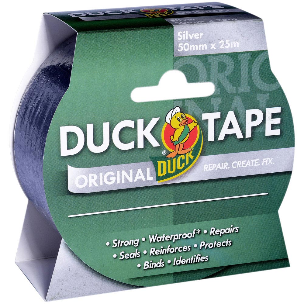 Duck 50mm x 25m Silver Duct Tape Image 3