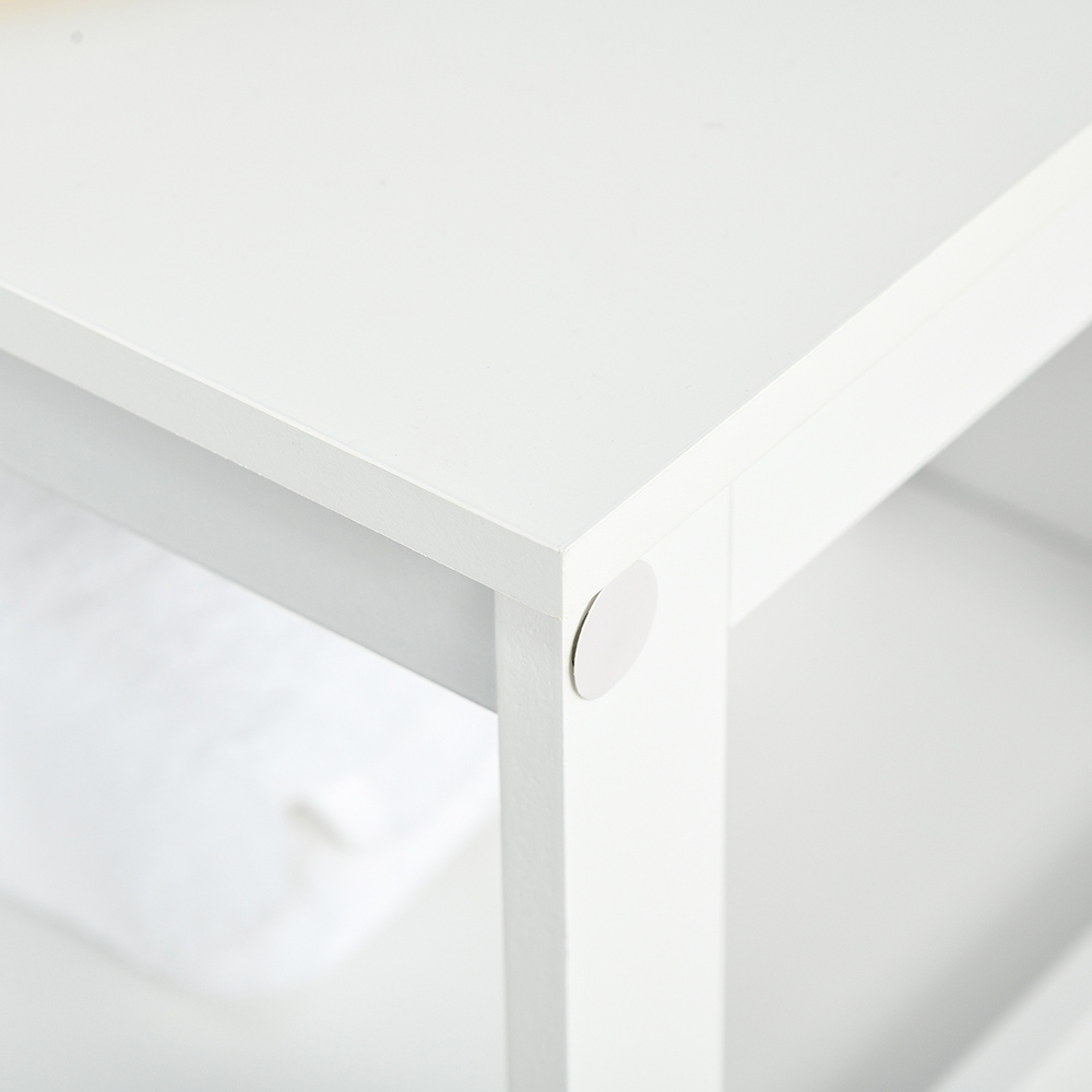 Kleankin 2 Door White Floor Cabinet Image 7
