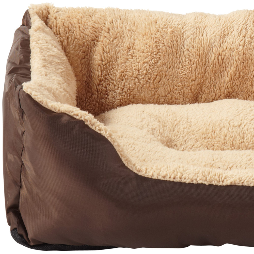 Bunty Deluxe Medium Brown Soft Pet Basket Bed Image 4