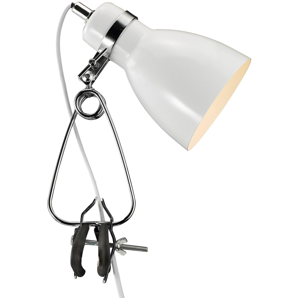 Nordlux Cyclone White Clamp Spotlight Image 1