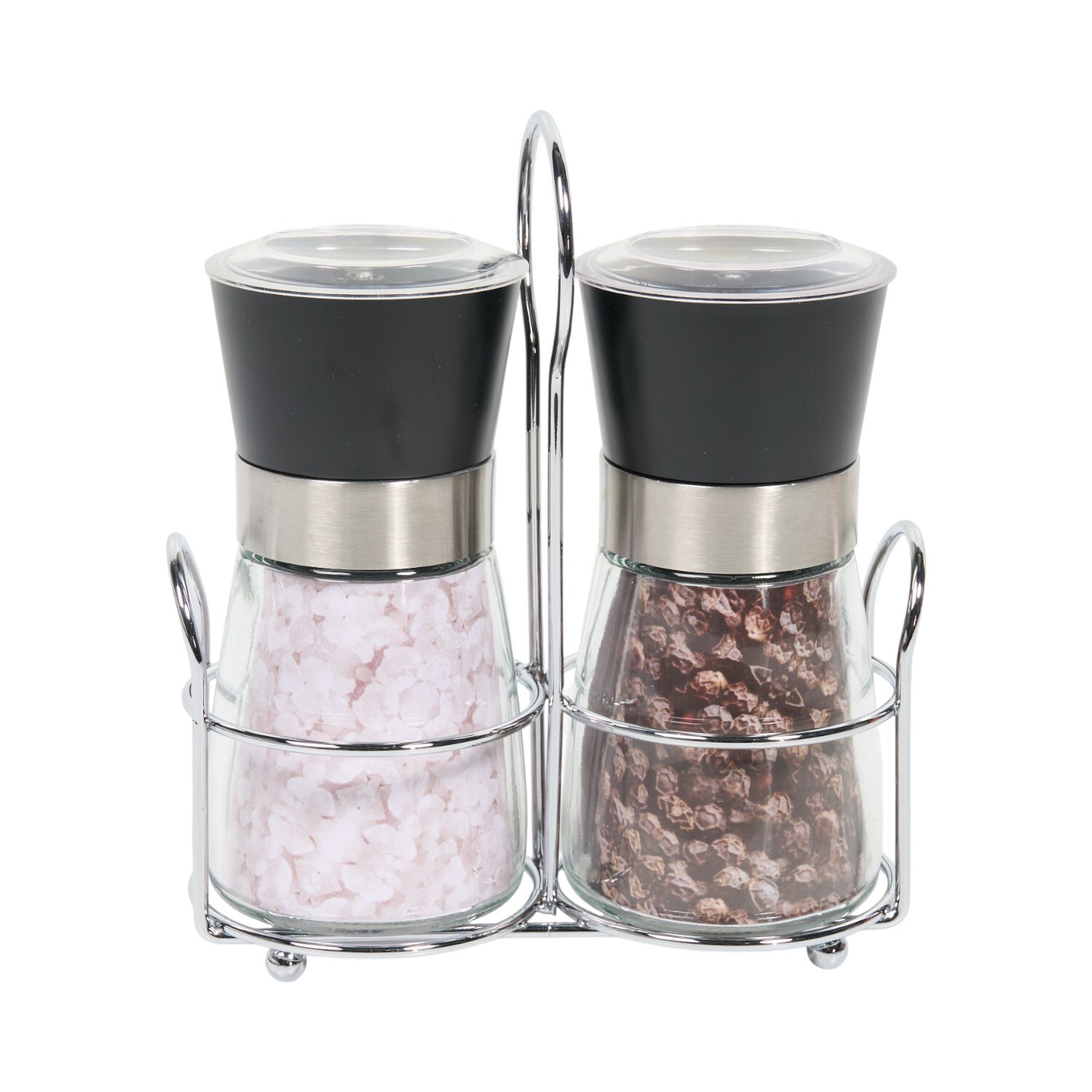 Salt and Pepper Mills with Wire Caddy Image 2