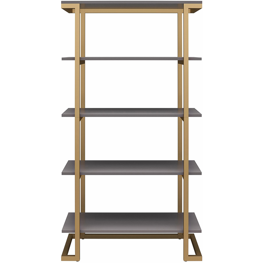 Dorel Home Camila 5 Shelf Graphite Grey Bookcase Image 3