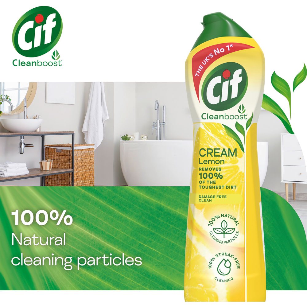Cif Cream Lemon with Micro Particles Multipurpose Cleaner 500ml Image 5