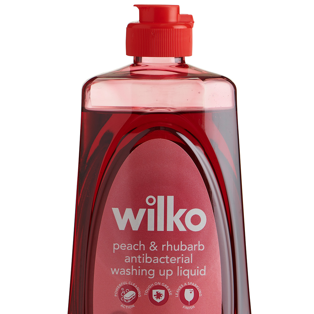 Wilko Peach and Rhubarb Antibacterial Washing Up Liquid 750ml Image 3