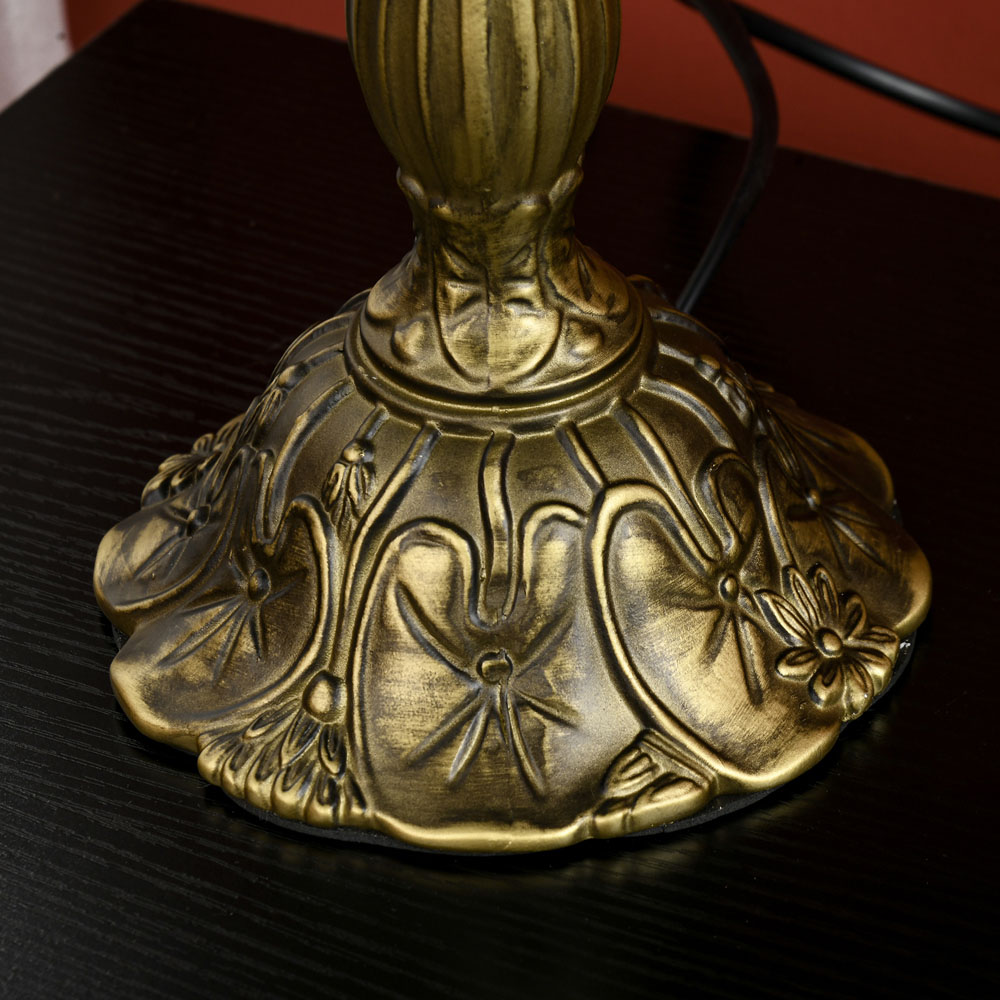 Portland Sunflower Antique Table Lamp Image 3