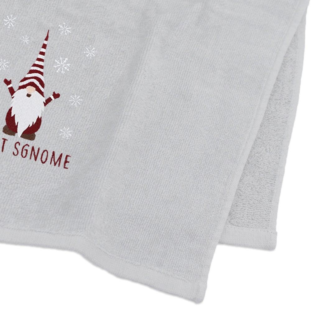 Noel Square Xmas Gonks White Hand Towel 2 Pack Image 4