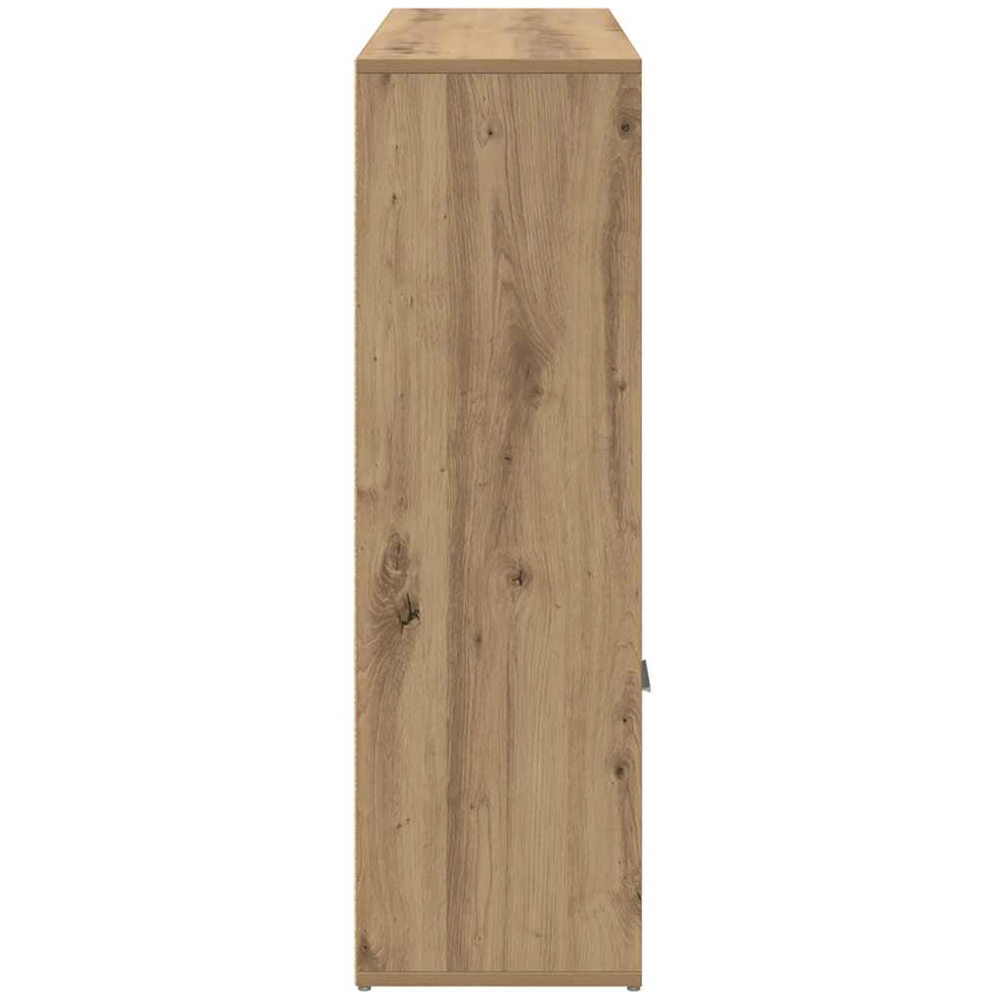 vidaXL 2 Door 7 Open Shelf Artisan Oak Storage Cabinet Image 7