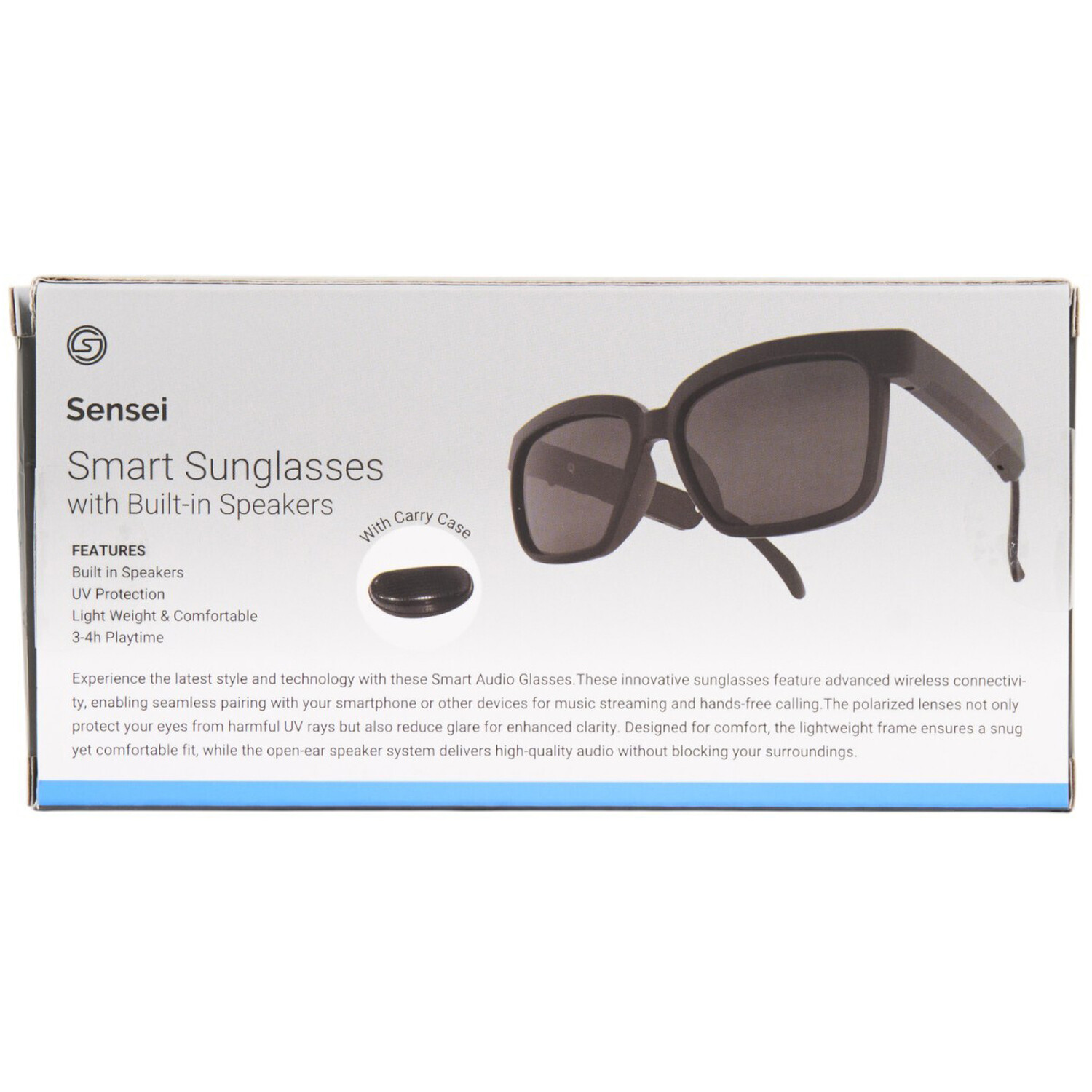 Sensei Smart Sunglasses with Speaker Black Image 7