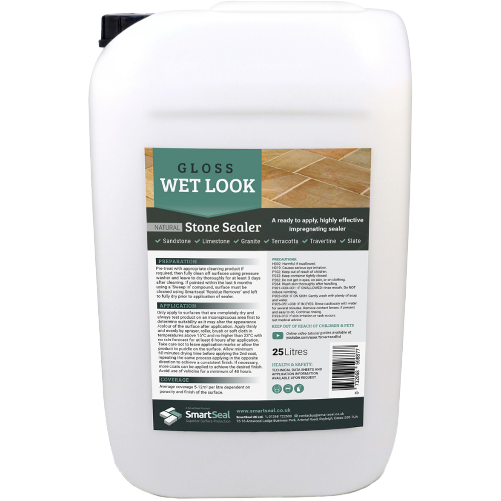 SmartSeal Wet Look Natural Stone Sealer 25L Image 1