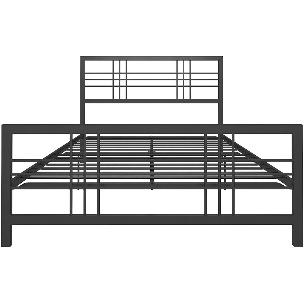 Dorel Burbank Black King Size Metal Bed Frame Image 4