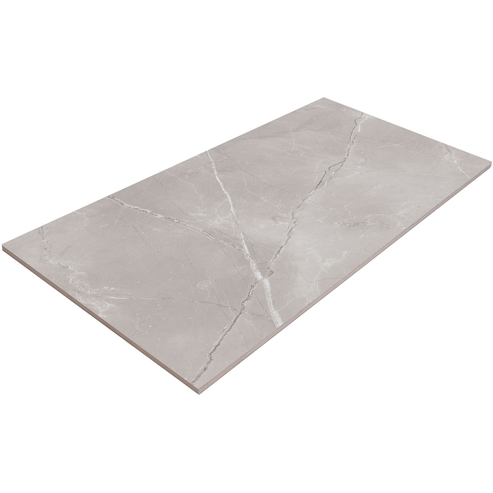 Johnson Tiles Melford Marble Dark Grey Rectified Tile Sample 600 x 300mm Image 3