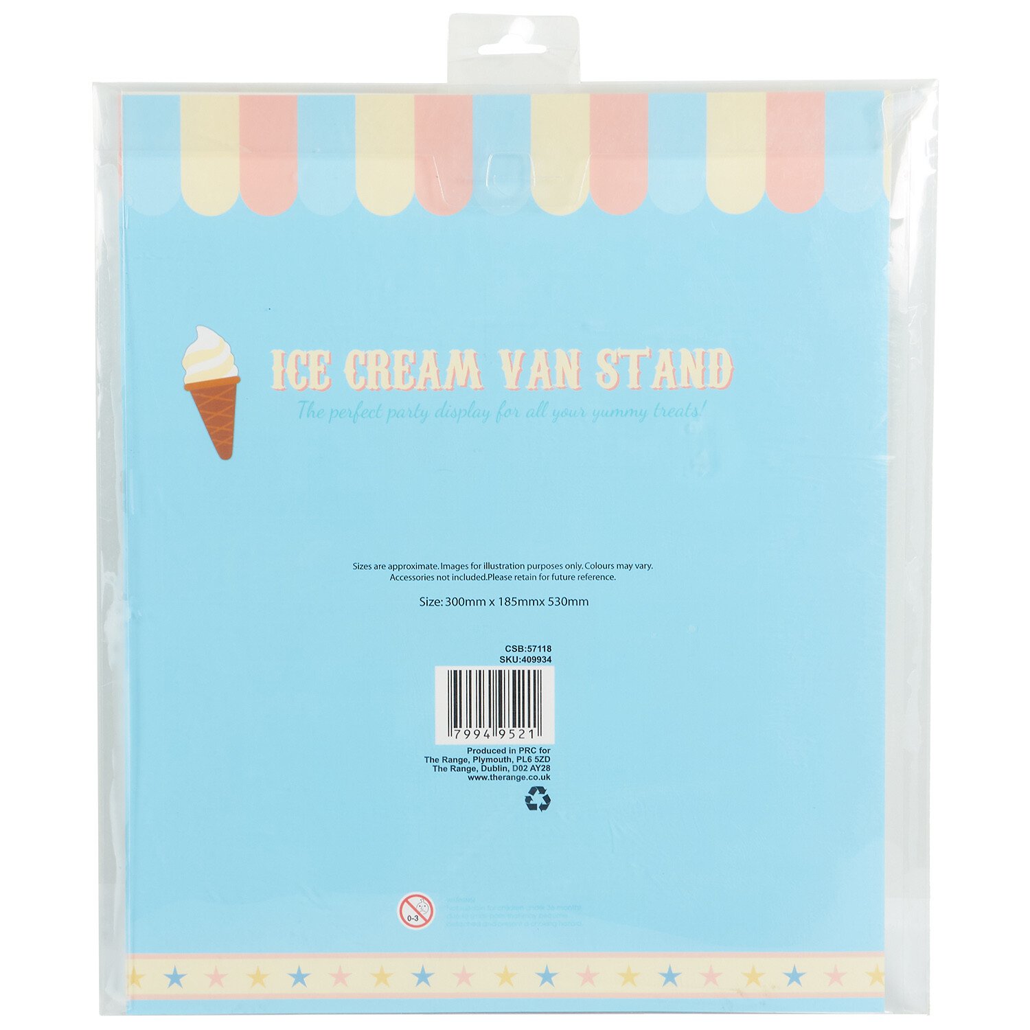 Ice Cream Van Treat Stand - Blue and Pink Image 3
