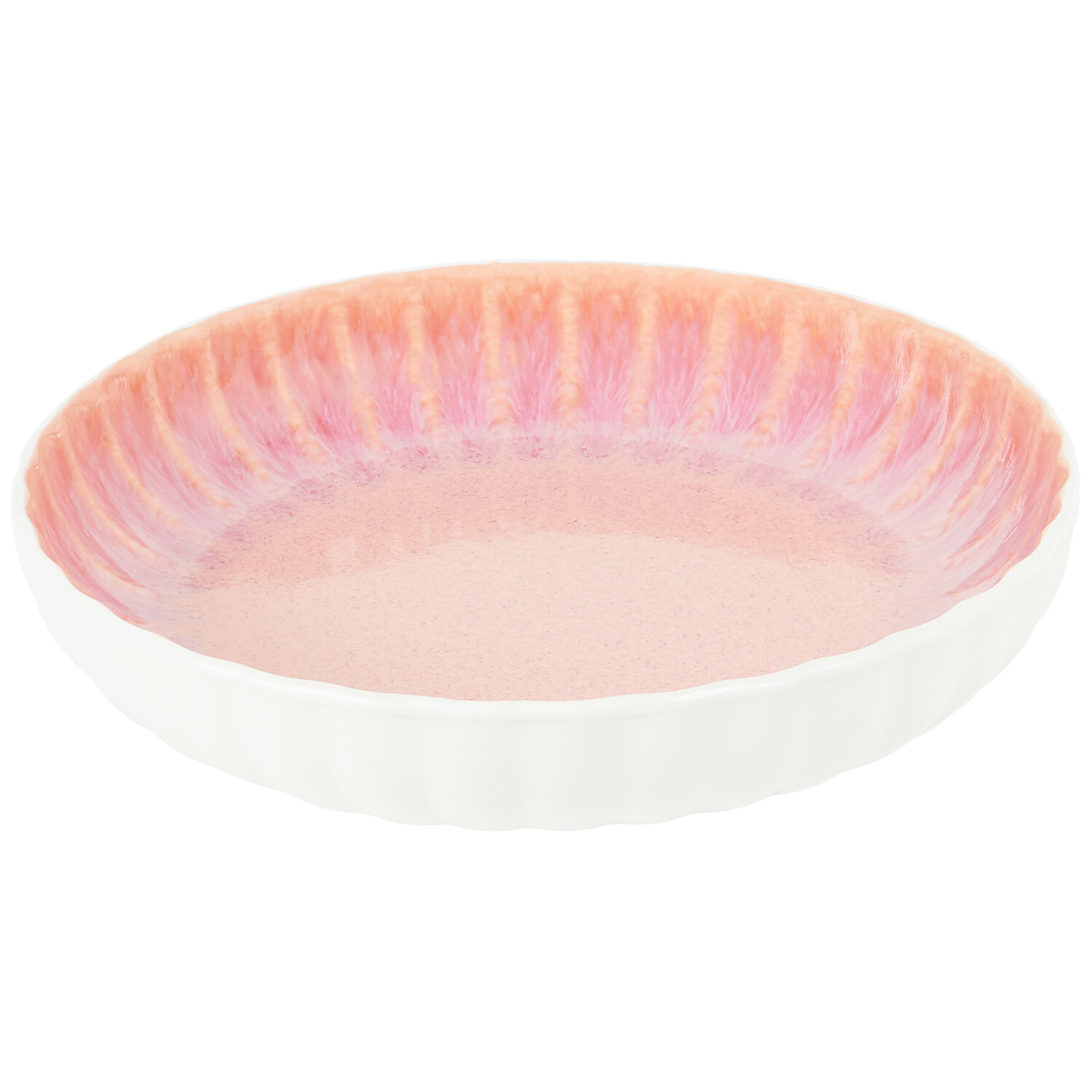 Pink Reactive Glaze Serving Bowl Pink Image 1