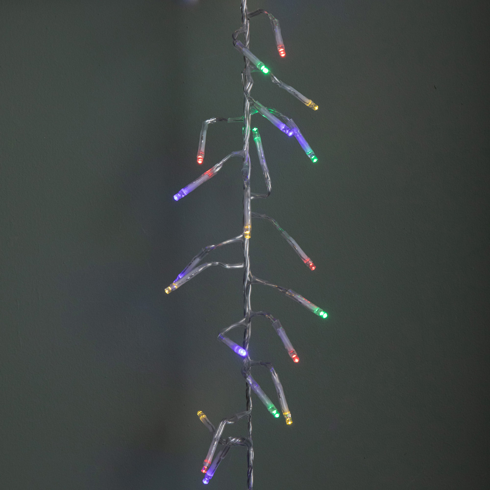 Samuel Alexander 720 Multi Coloured LED Clear Cable Christmas Cluster Light 9.3m Image 5