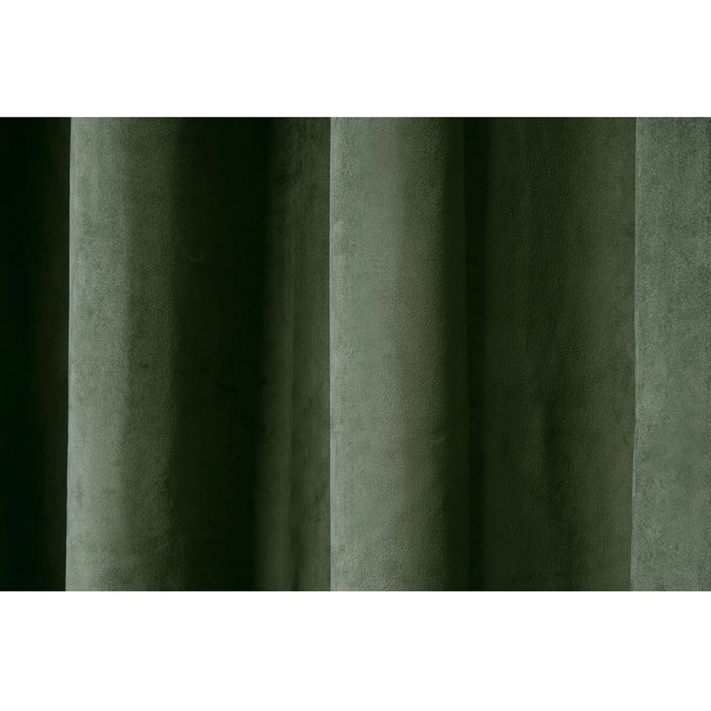 Divante Vermont Velvet Blackout Curtains - Olive / 168cm / 229cm Image 3