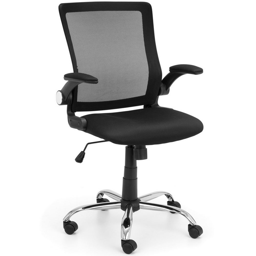 Julian Bowen Imola Black Mesh Swivel Office Chair Image 2
