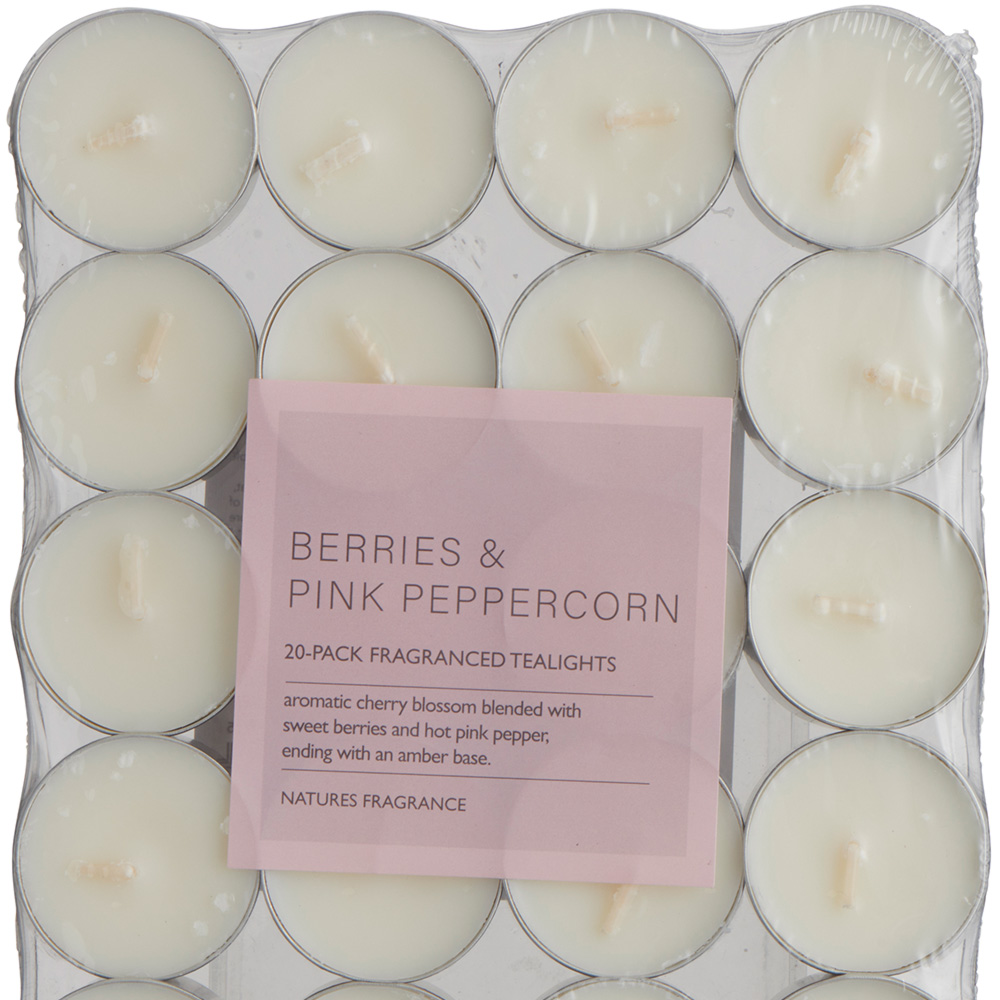 Natures Fragrance Berries and Pink Peppercorn Tealights 20 Pack Image 3