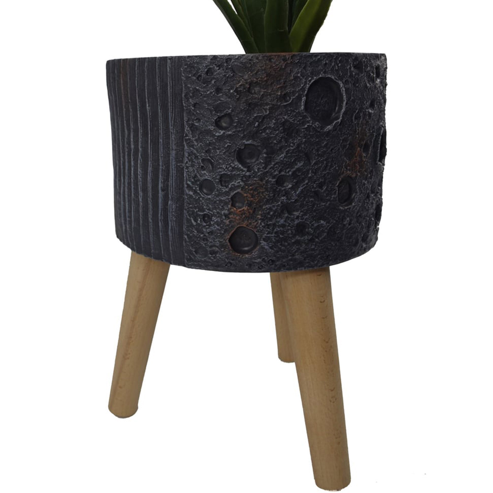 Botanik Lunar Black Planter 35 x 24cm Image 6