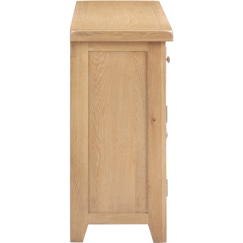 Seconique Windsor 3 Door 3 Drawer Natural Oak Sideboard Image 6