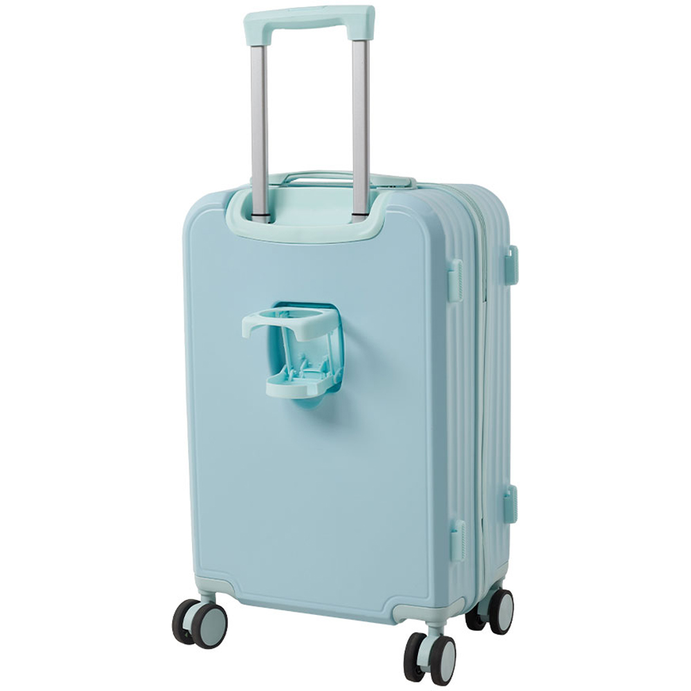 H&O Direct 21 inch Blue Hard Shell Luggage Suitcase Image 2