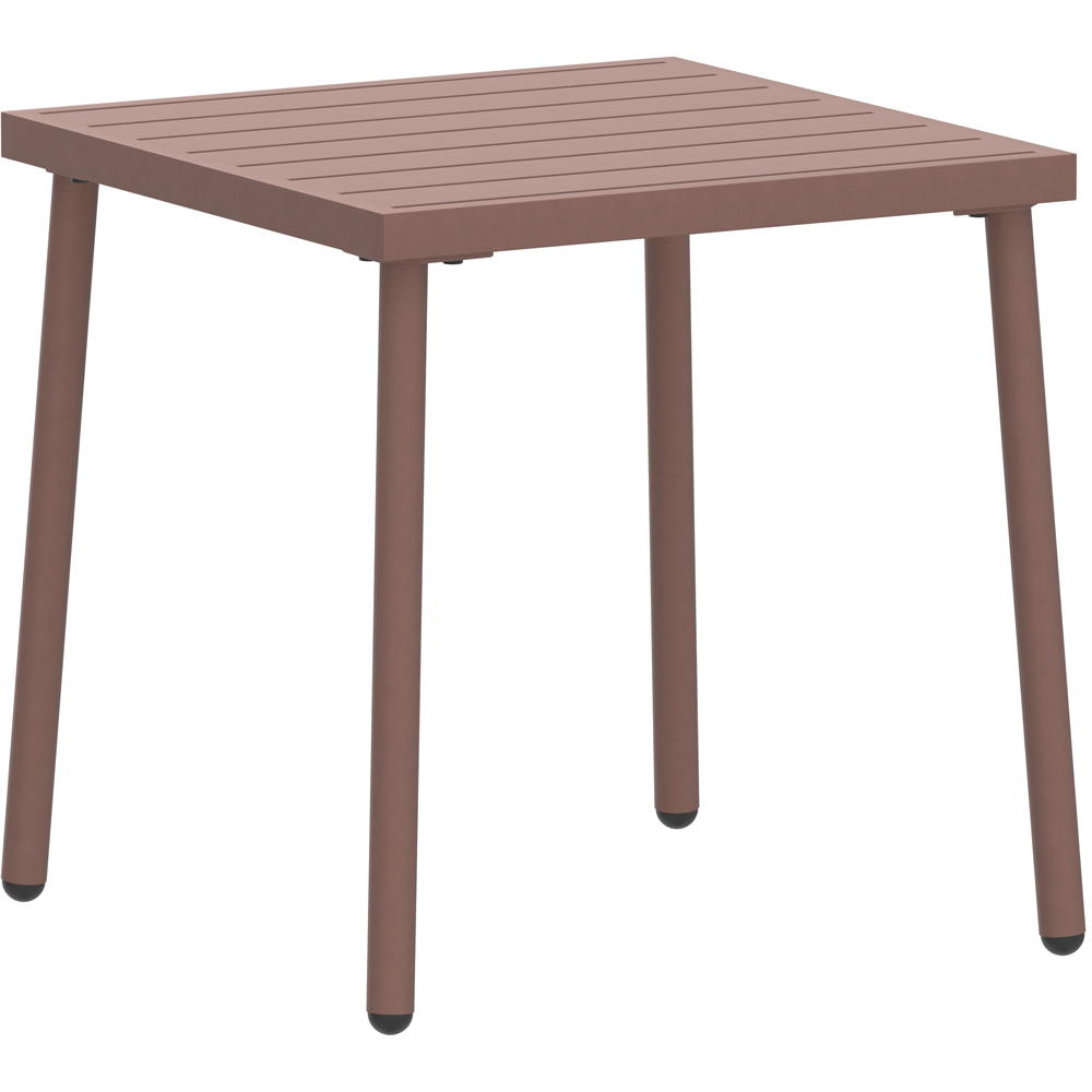 Charles Bentley Porto 2 Seater Terracotta Stripe Olefin Fabric Garden Bistro Set Image 5