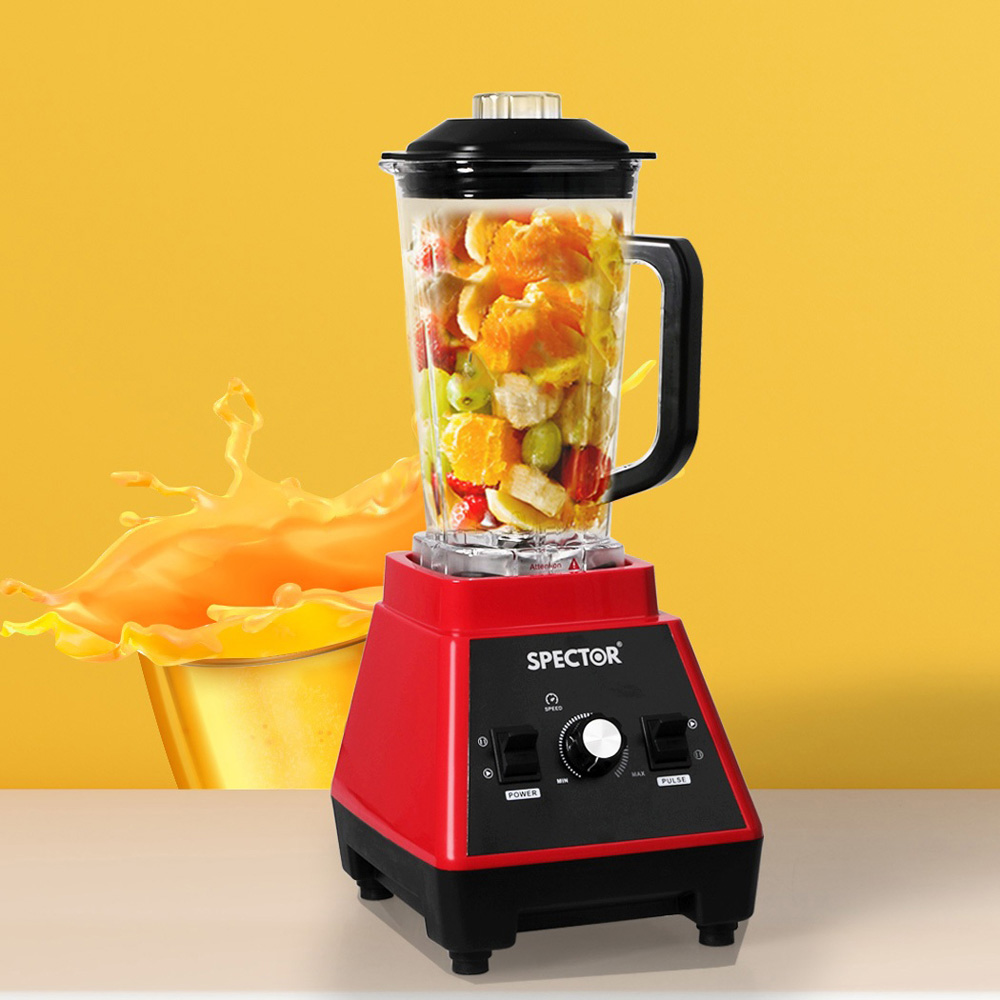 Spector AP0034-RD Red Commercial Blender Mixer Food Processor 2L Image 2