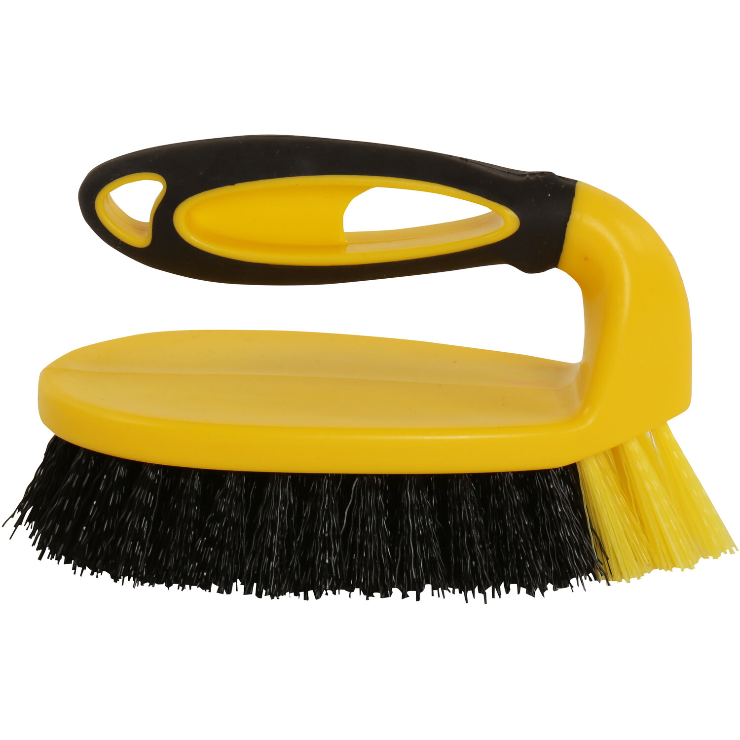 Bulldozer Soft Grip Scrub Brush Yellow Image 2