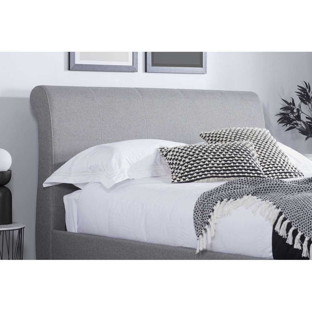 Lancaster King Size Grey Bed Image 4