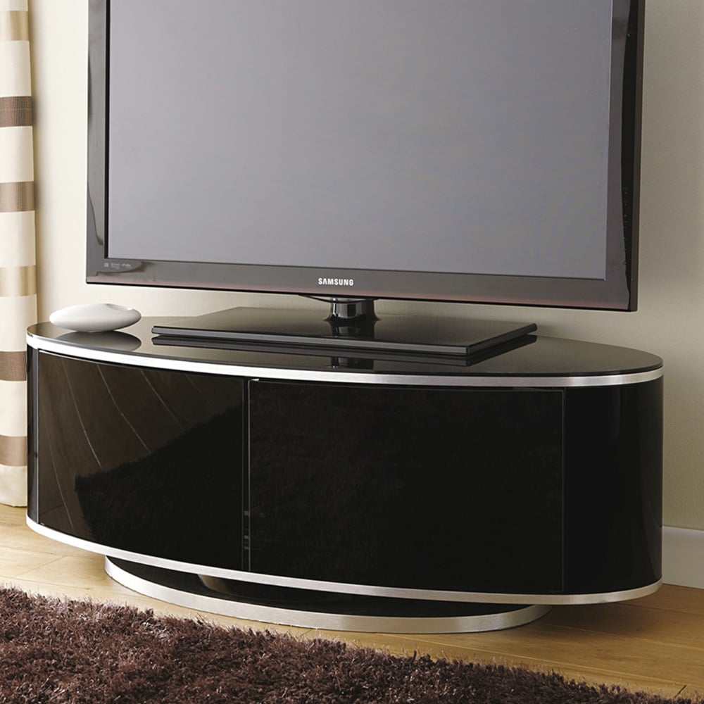 MDA Designs Luna 2 Door Black TV Unit Image 7