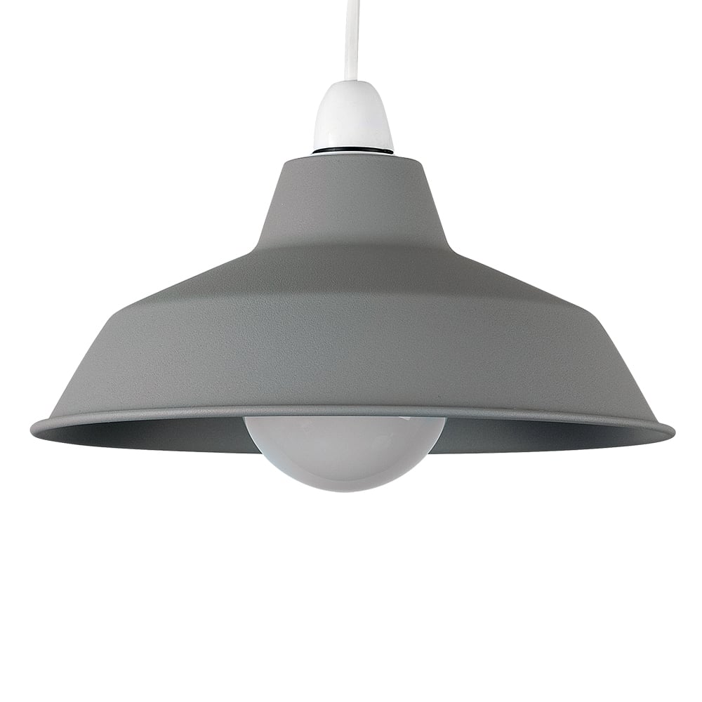 ValueLights Colby Concrete Stone Retro Ceiling Pendant Light Shade Image 1