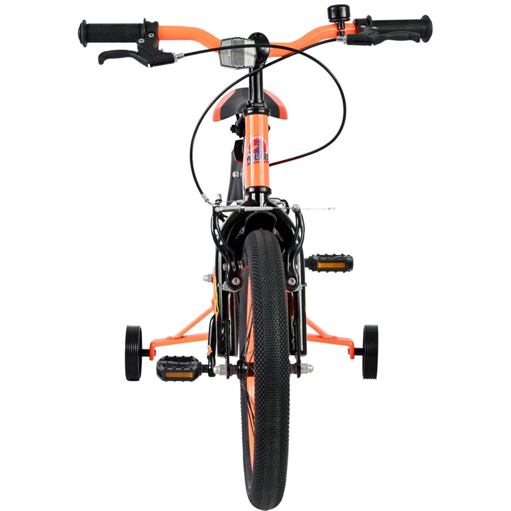 Volare Strike Kids 16 inch Orange and Black Bike with Stabilisers Image 3