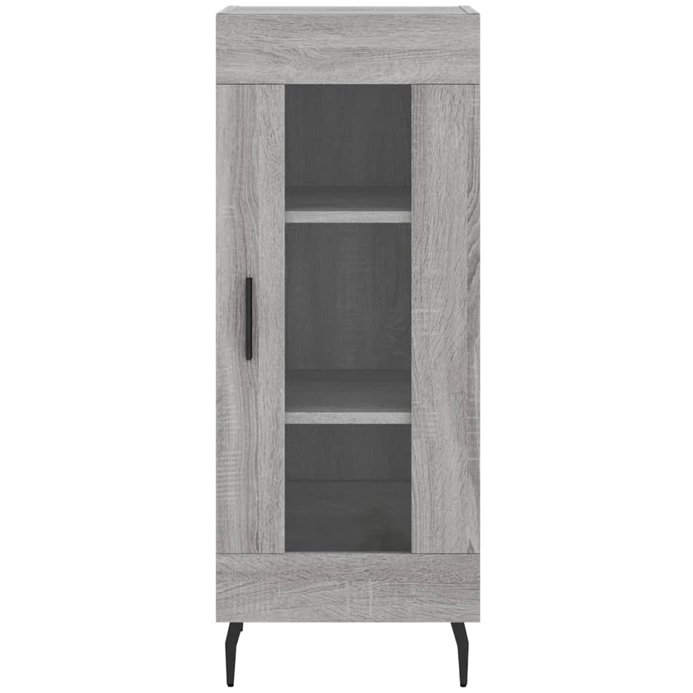 vidaXL 2 Glass Door Grey Sonoma Highboard Image 8
