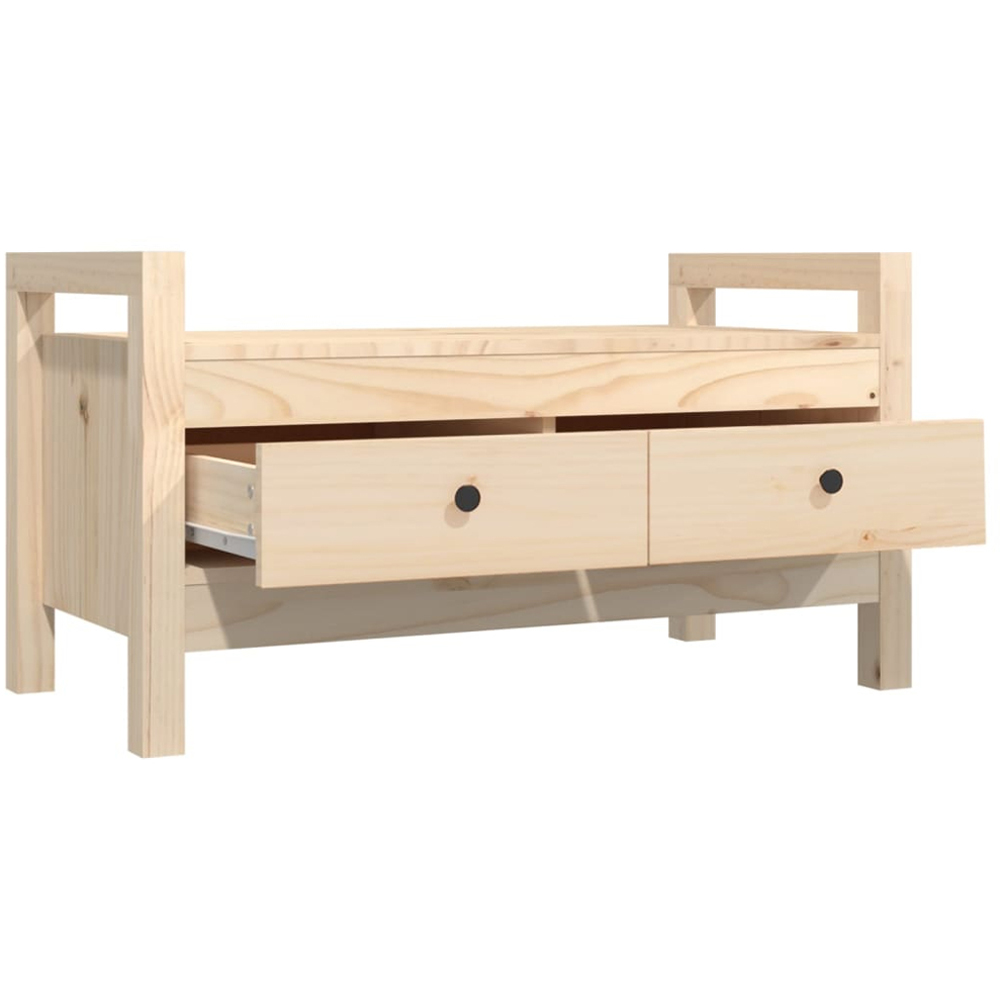 vidaXL 2 Drawer Small Shoe Bench Image 3