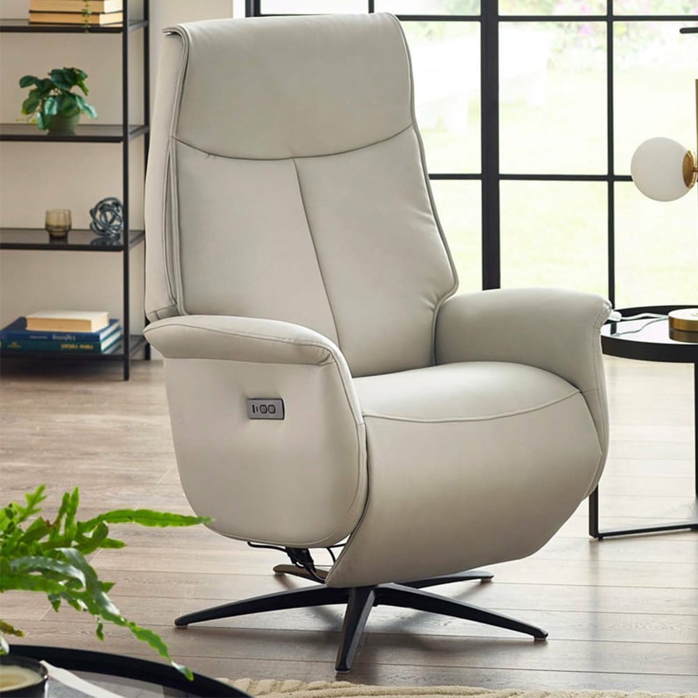 Julian Bowen Sofia Grey Dual Recliner Chair Image 1