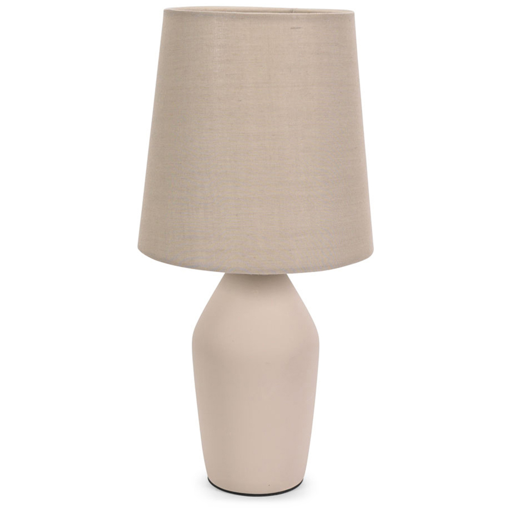 ValueLights Arlo Coffee Shade Ceramic LED Table Lamp Image 1