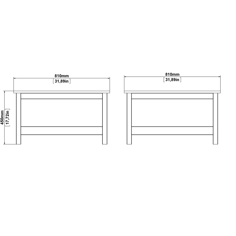 Florence Barcelona Matt Black Coffee Table Image 7