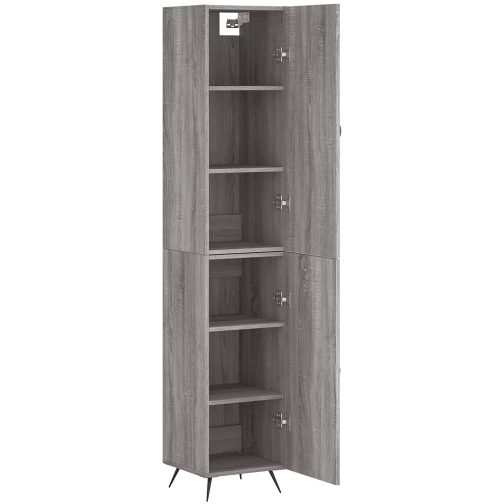 vidaXL 2 Door Grey Sonoma Highboard Image 4