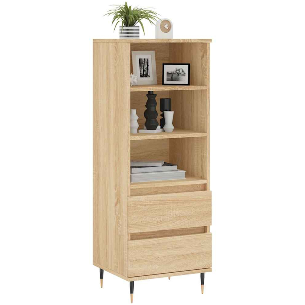vidaXL 2 Drawer 3 Shelf Sonoma Oak Highboard Image 3