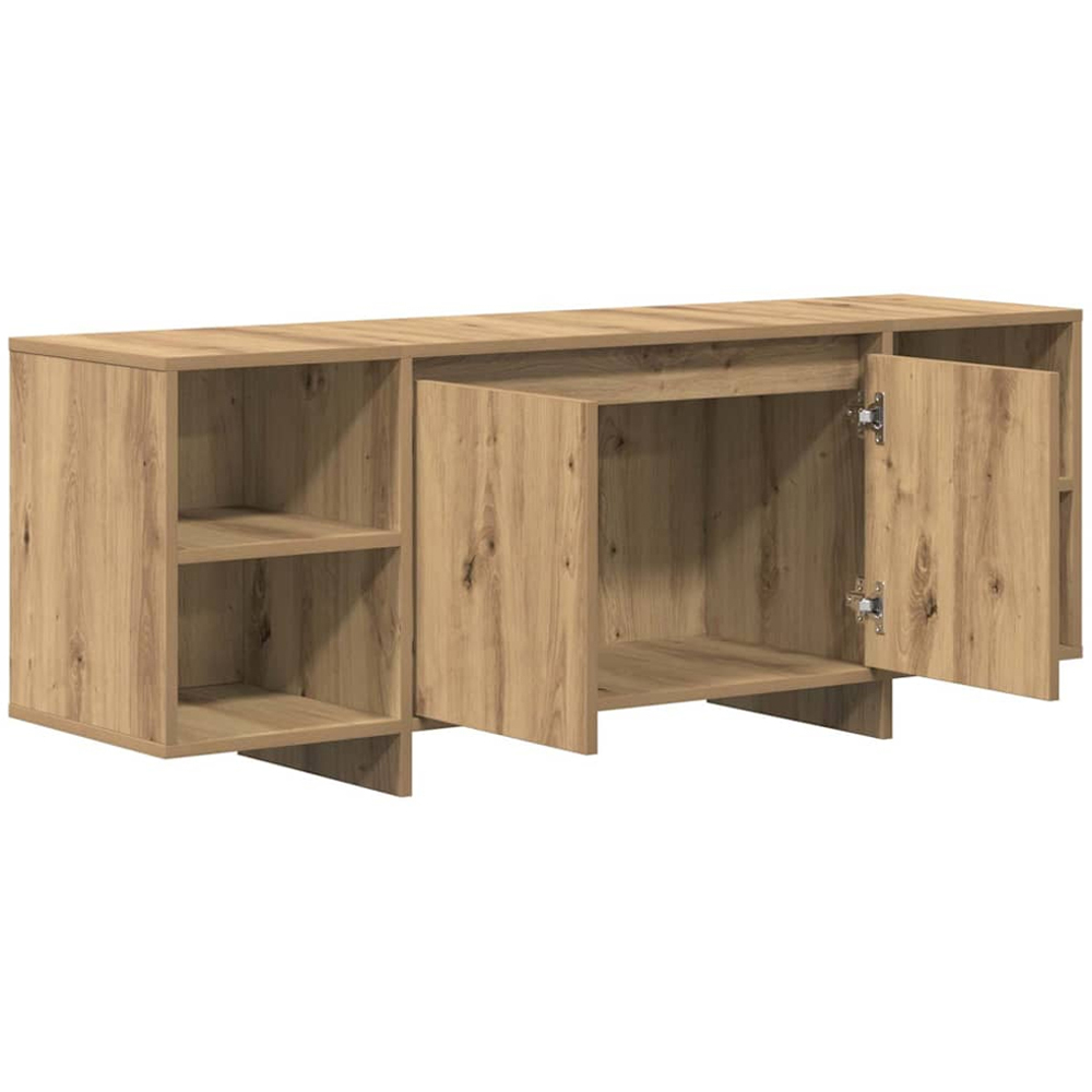 vidaXL 2 Door 4 Shelf Artisan Oak TV Cabinet Image 4