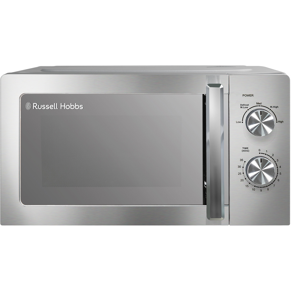 Russell Hobbs RHMM827SS Silver 20L Stainless Steel Compact Manual Microwave 800W Image 2
