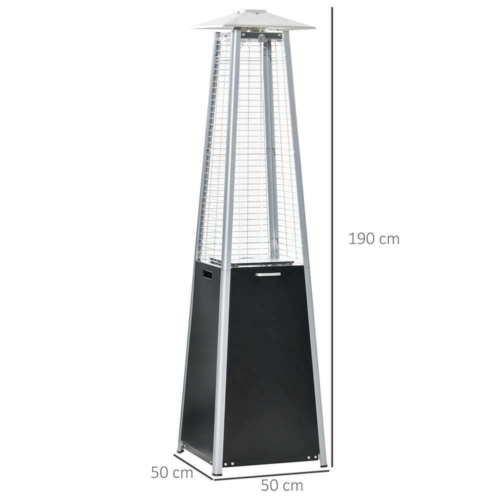 Outsunny Pyramid Patio Gas Heater 11.2KW Wilko