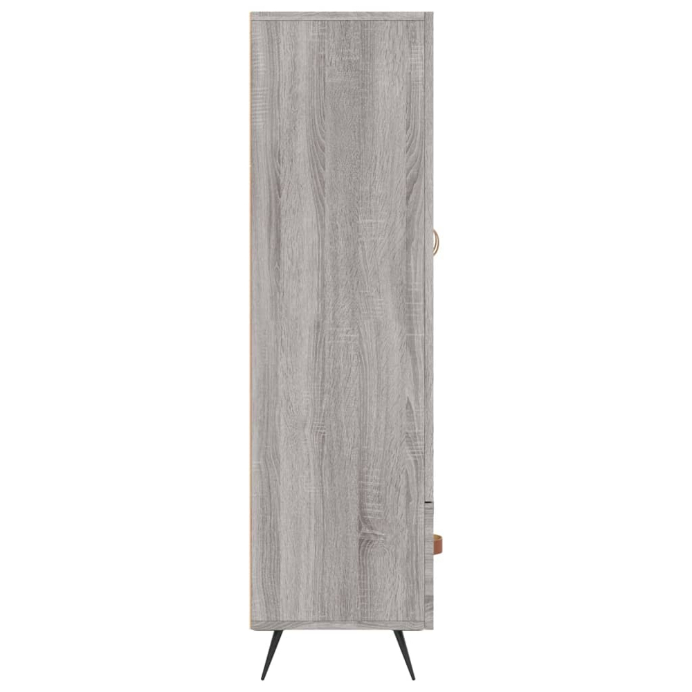 vidaXL 2 Door Single Drawer Grey Sonoma Highboard Image 7