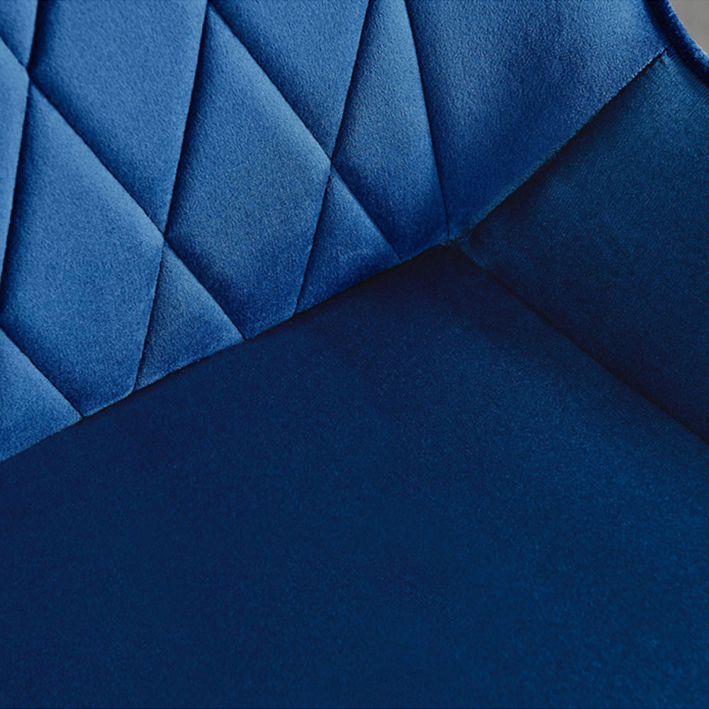 Furniturebox Arona Cesano Marble Effect 4 Seater Dining Set White Black and Navy Image 8