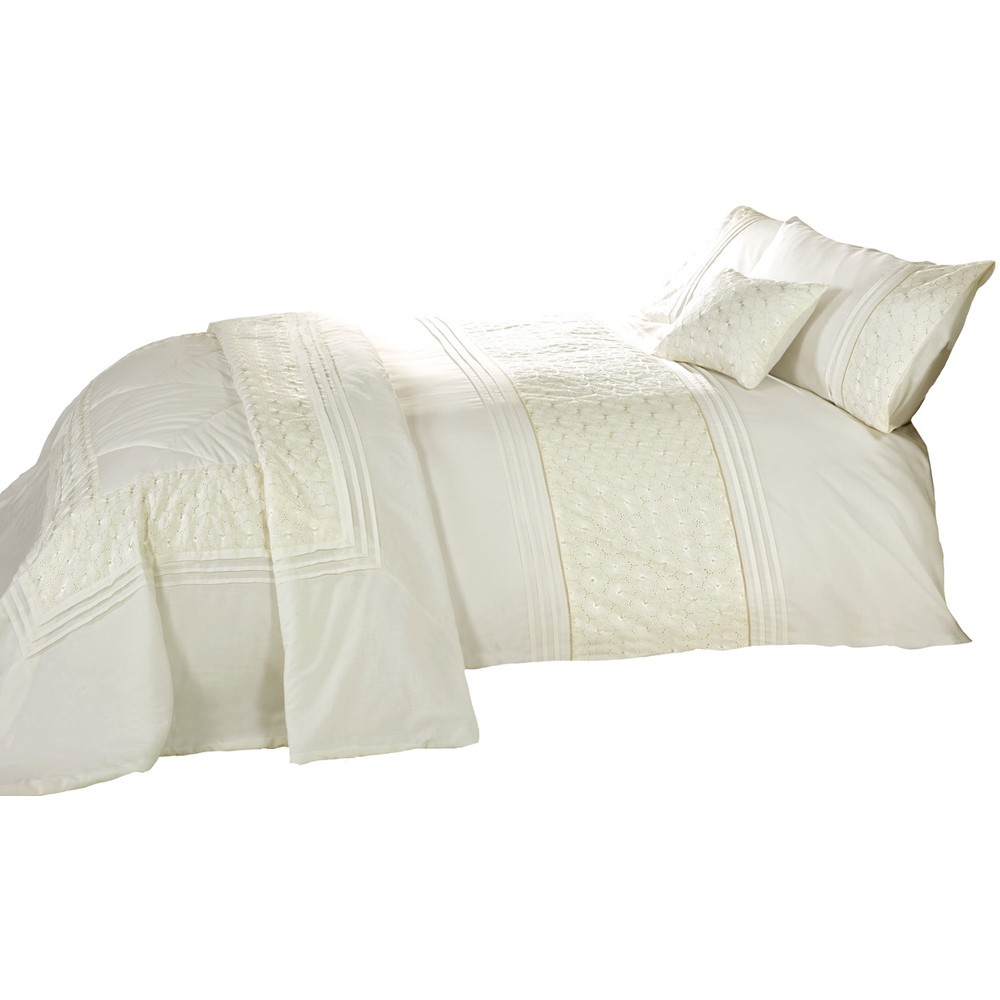 Rapport Home Everdean King Size Cream Duvet Set Image 2