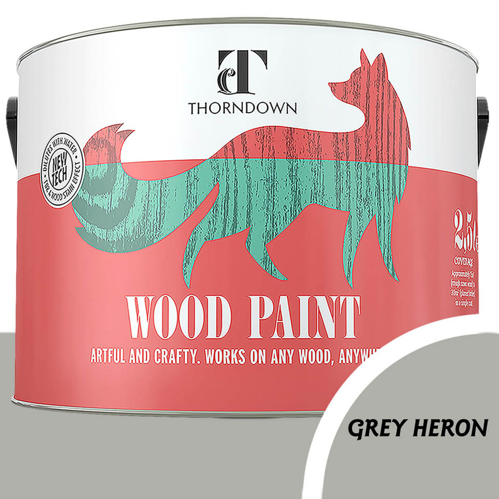 Thorndown Grey Heron Satin Wood Paint 2.5L Image 3