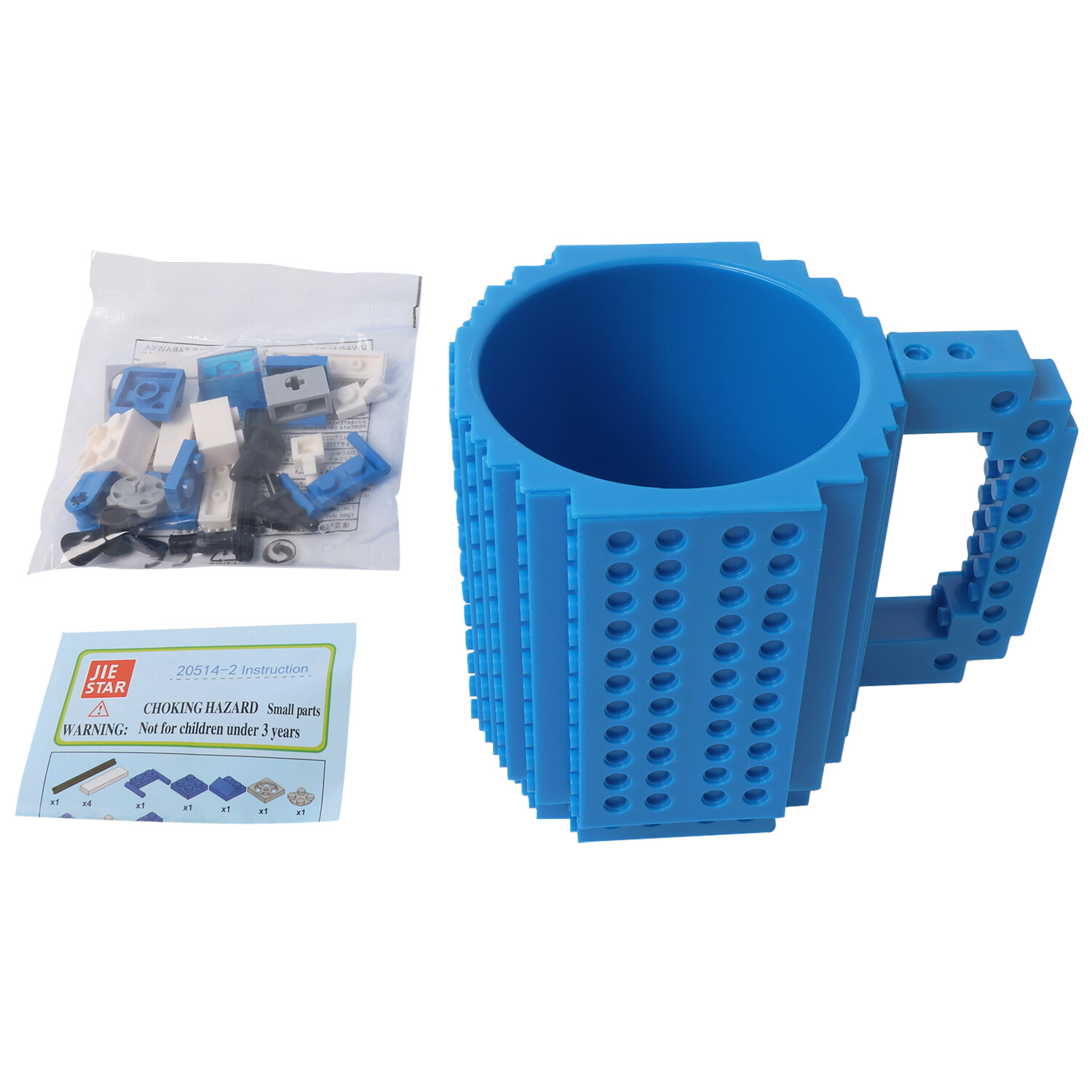 Lego Brick Mug 350ml - Blue Image 2