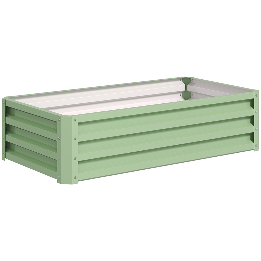 Outsunny Light Green Raised Garden Bed 120 x 60 x 30.5cm Image 1