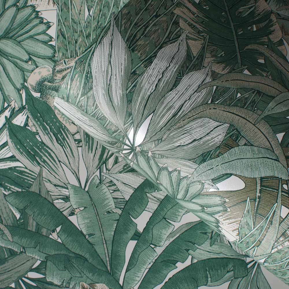 Muriva Lush Forest Green Wallpaper Image 2