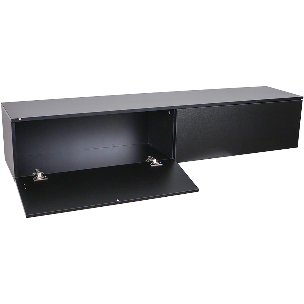 Living and Home 2 Door Black Wall Mounted Floating TV Unit Image 4